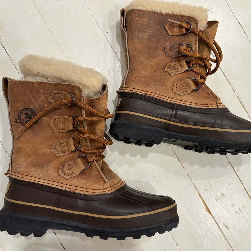 Women’s SOREL Waterproof Leather & Wool Lined Winter Boots